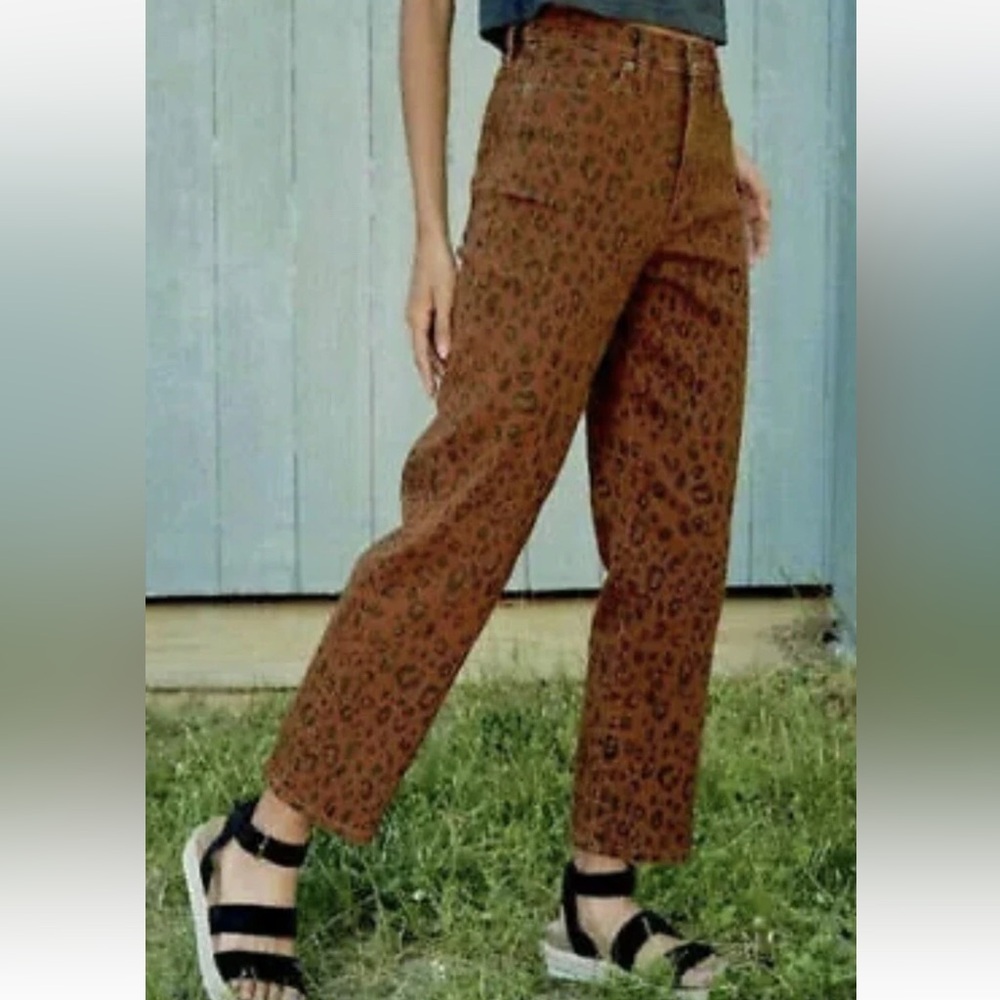 Universal Thread Leopard Print Jeans - image 1
